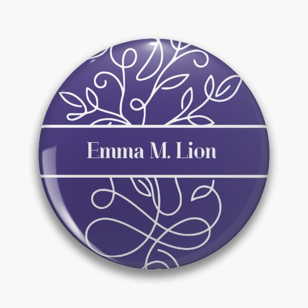 Item preview, Indigo Emma M. Lion Botanical Notebook | Vintage Bookish Journal | Floral Literature Aesthetic designed and sold by pixelpalette8.