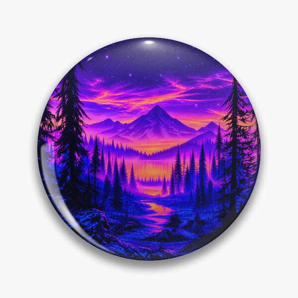 Item preview, Neon Forest Panorama designed and sold by DRABaBdesign.