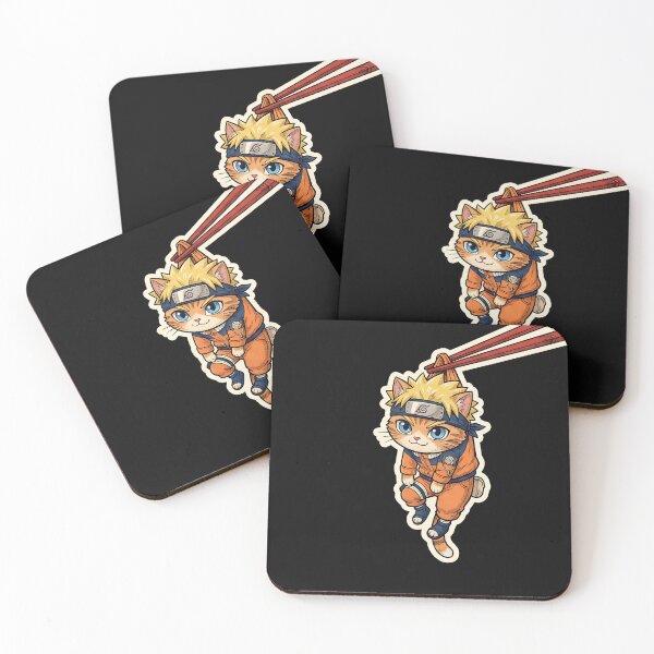 Item preview, Kawaii Ninja Cat – Cute Anime Cat Warrior - Neko chopsticks designed and sold by CuteKats.