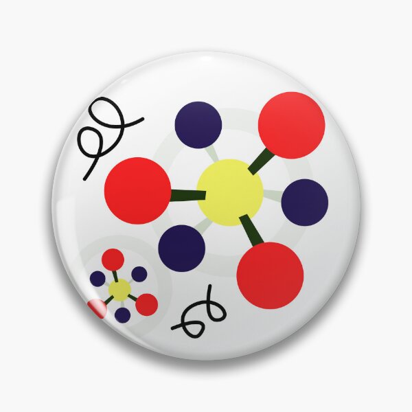 Item preview, Abstract Atomic Structure - Geometric Chemistry & STEM Art designed and sold by The Nomadic Designs.