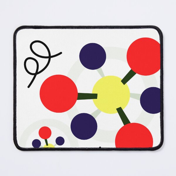 Item preview, Abstract Atomic Structure - Geometric Chemistry & STEM Art designed and sold by The Nomadic Designs.