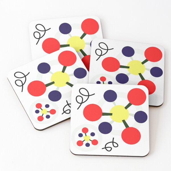 Item preview, Abstract Atomic Structure - Geometric Chemistry & STEM Art designed and sold by The Nomadic Designs.