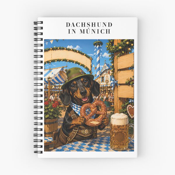 Item preview, Dachshund at the Oktoberfest with a pretzel. designed and sold by Nomad-Paws.