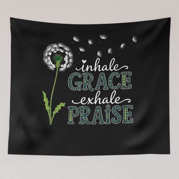 Item preview, Inhale Grace Exhale Praise Christian Faith Encouragement designed and sold by Mykittens69.
