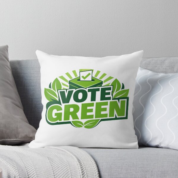 Item preview, VOTE GREEN. Get yourself to the ballot boxes. designed and sold by FullBoatDesign.
