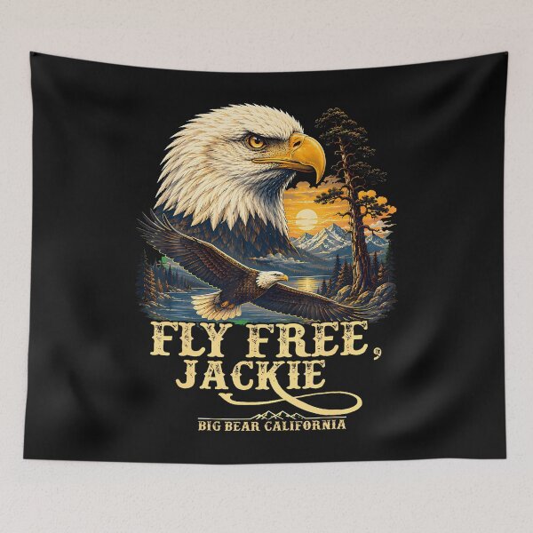 Item preview, Fly Free Jackie Big Bear Bald Eagle Memorial designed and sold by Mykittens69.