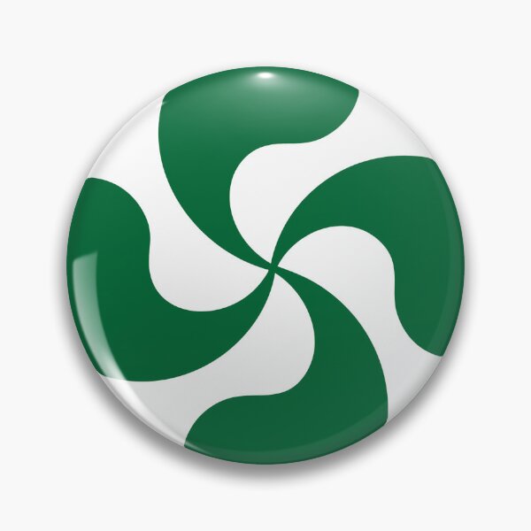 Item preview, Basque Lauburu — Bold Green Sacred Symbol of the Basque Country designed and sold by DONOSTIADESIGN.