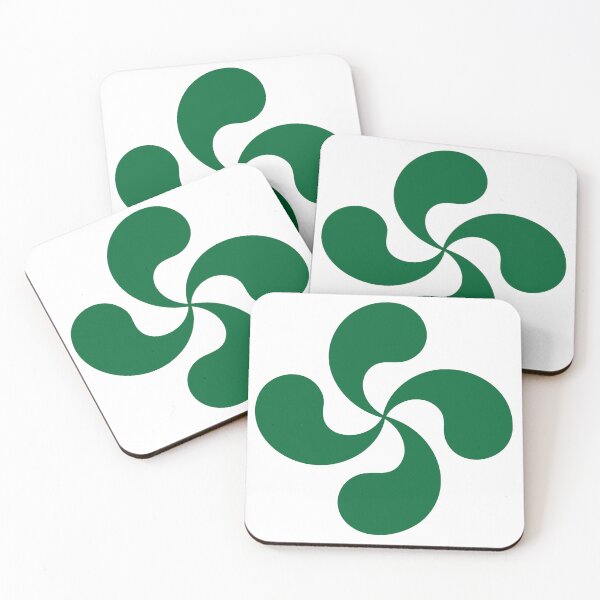 Item preview, Basque Lauburu — Bold Green Sacred Symbol of the Basque Country designed and sold by DONOSTIADESIGN.