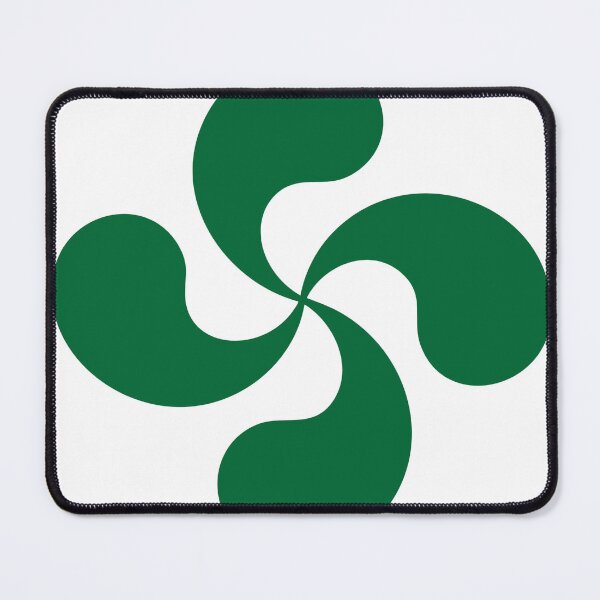 Item preview, Basque Lauburu — Bold Green Sacred Symbol of the Basque Country designed and sold by DONOSTIADESIGN.