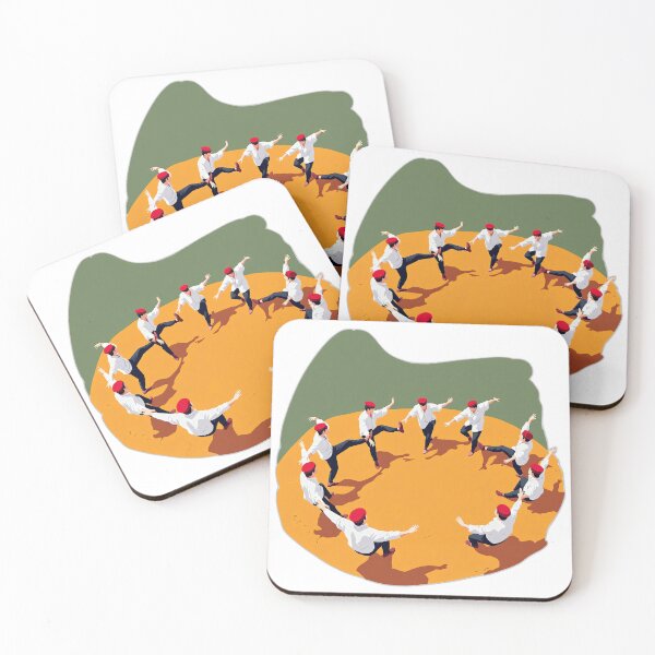 Item preview, Basque Aurresku Circle Dance — Isometric Folk Art Illustration designed and sold by DONOSTIADESIGN.