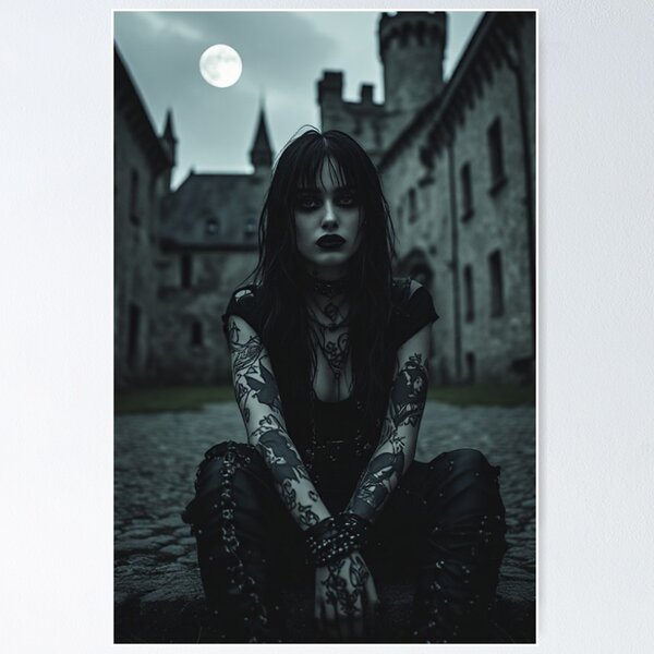 Item preview, Dark Goth Vampire Girl designed and sold by TheDarkWardrobe.