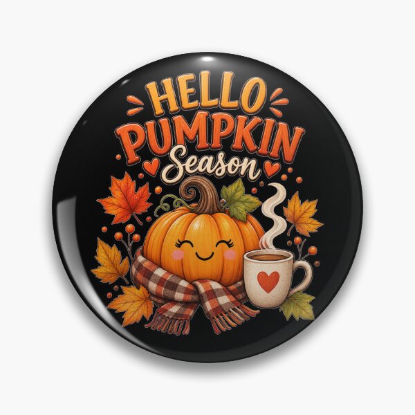 Item preview, Hello Pumpkin Seasion Cute Fall Design designed and sold by Wild Ink Studio by Barbara.