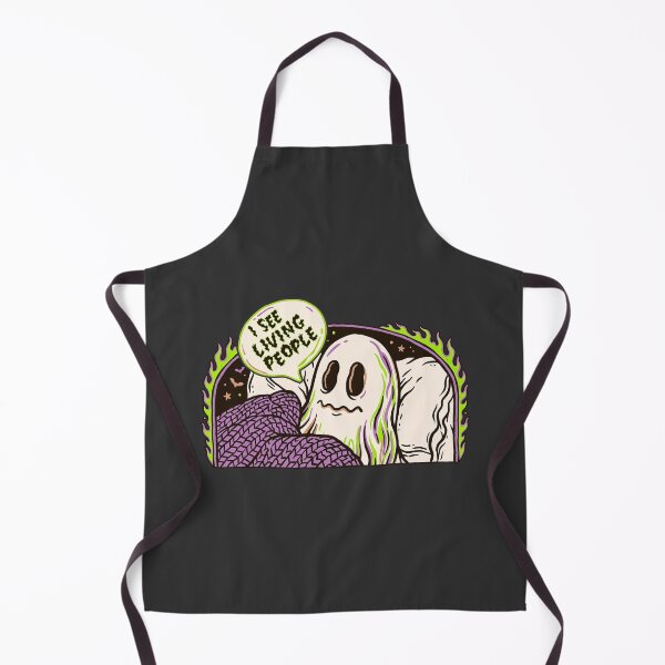 Item preview, I See Living People Funny Ghost Halloween Retro Vintage Humor designed and sold by BowbinaStudio.
