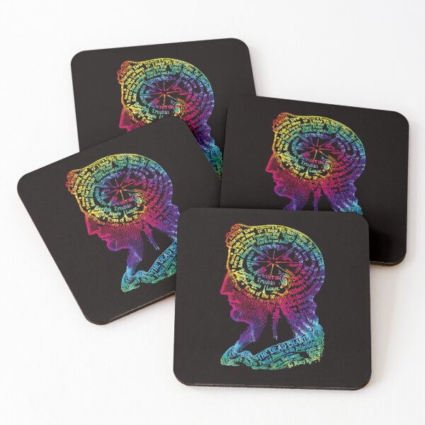 Item preview, Fan art dead head grateful concert song list Victorian Psychedelic Head designed and sold by BlueLineLAX.