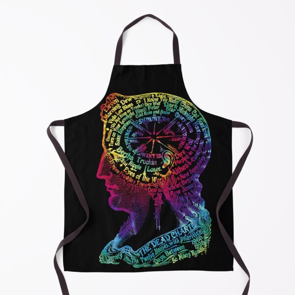 Item preview, Fan art dead head grateful concert song list Victorian Psychedelic Head designed and sold by BlueLineLAX.