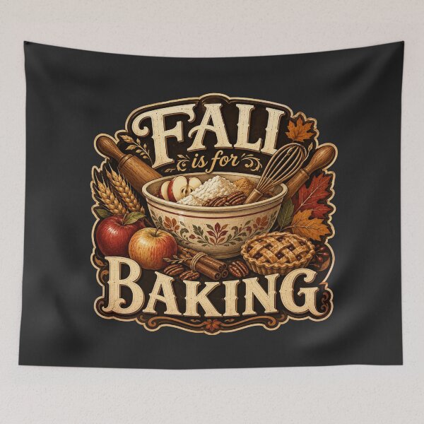 Item preview, Fall Is for Baking – Cozy Autumn Baker Design designed and sold by astersgraphics.