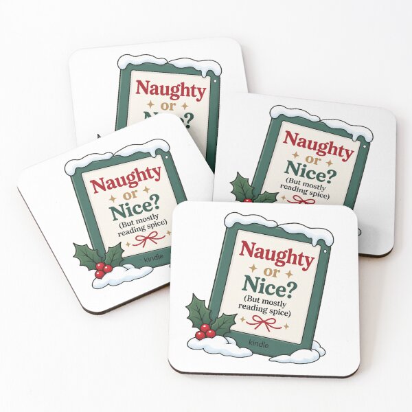 Item preview, Naughty or Nice Christmas Bookish Kindle designed and sold by wingoo22.
