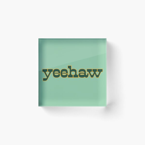 Item preview, Yeehaw Green and Gold Western Font designed and sold by titanic415.