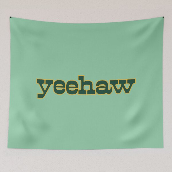 Item preview, Yeehaw Green and Gold Western Font designed and sold by titanic415.