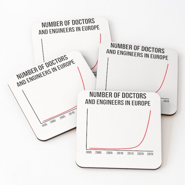 Item preview, Number Of Doctors And Engineers In Europe Funny designed and sold by Mykittens69.