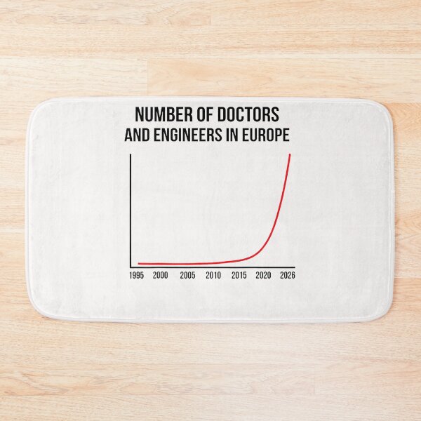 Item preview, Number Of Doctors And Engineers In Europe Funny designed and sold by Mykittens69.
