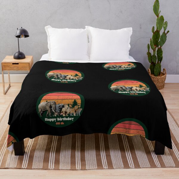 Item preview, Big Five Safari Sunset 60th Birthday - African Wildlife Retro Design designed and sold by Weather gifts .