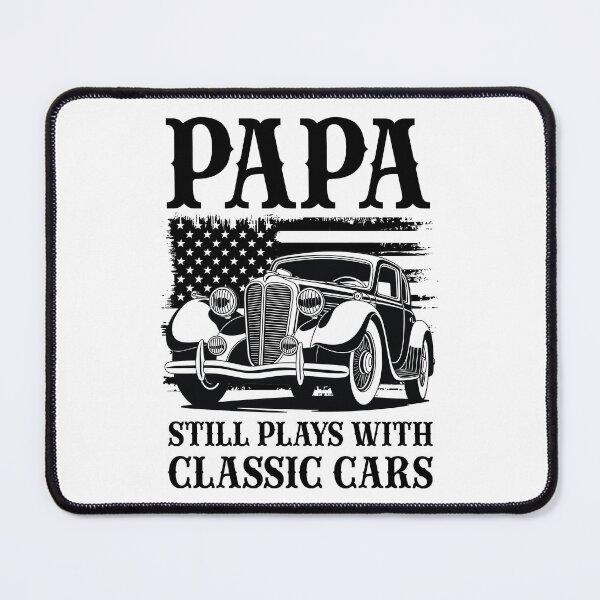 Item preview, Papa Still Plays With Classic Cars Vintage American Flag designed and sold by Dmetalx Art Apparel.