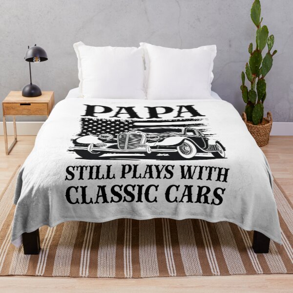 Item preview, Papa Still Plays With Classic Cars Vintage American Flag designed and sold by Dmetalx Art Apparel.