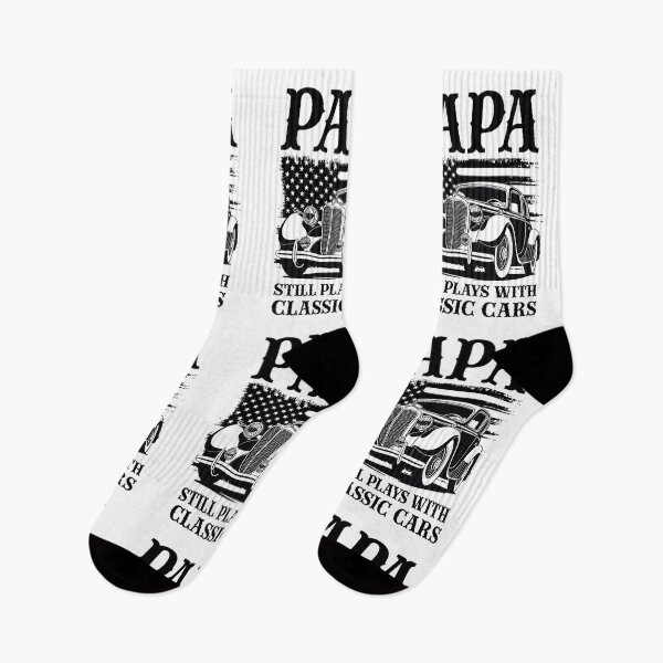 Item preview, Papa Still Plays With Classic Cars Vintage American Flag designed and sold by Dmetalx Art Apparel.