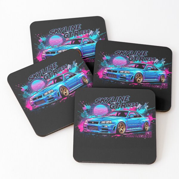 Item preview, Nissan Skyline R34 GT-R Drift - Urban Pop Art JDM Legend designed and sold by Karlitox1988.