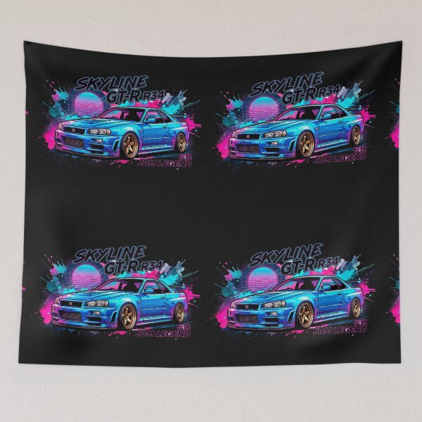Item preview, Nissan Skyline R34 GT-R Drift - Urban Pop Art JDM Legend designed and sold by Karlitox1988.