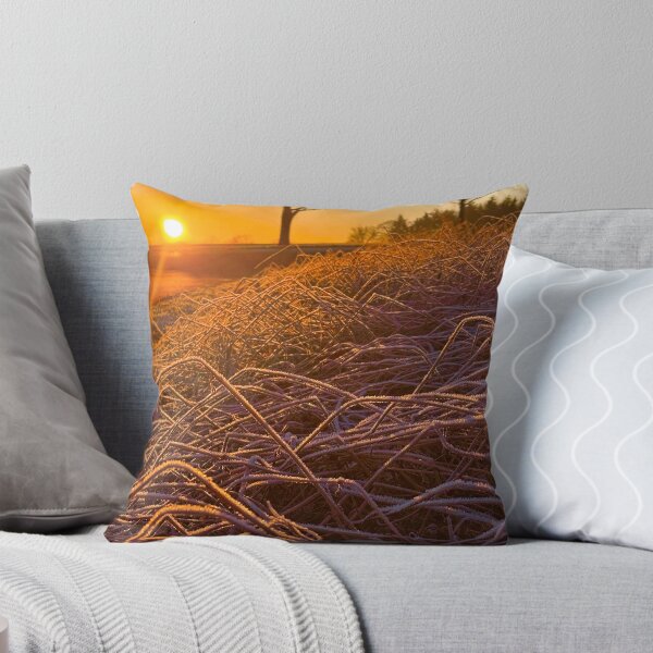 Item preview, Frozen Gras Winter Sunrise designed and sold by GoldenWavesAndWilds.