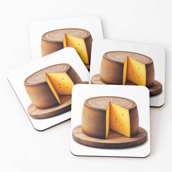 Item preview, Idiazabal Cheese — Rustic Basque Artisan Food Illustration designed and sold by DONOSTIADESIGN.