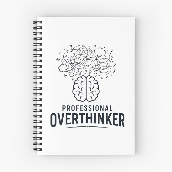 Item preview, Professional Overthinker – Minimalist Brain Icon – Chaotic Thought Bubbles – Mental Health Awareness Design designed and sold by bobscraze.