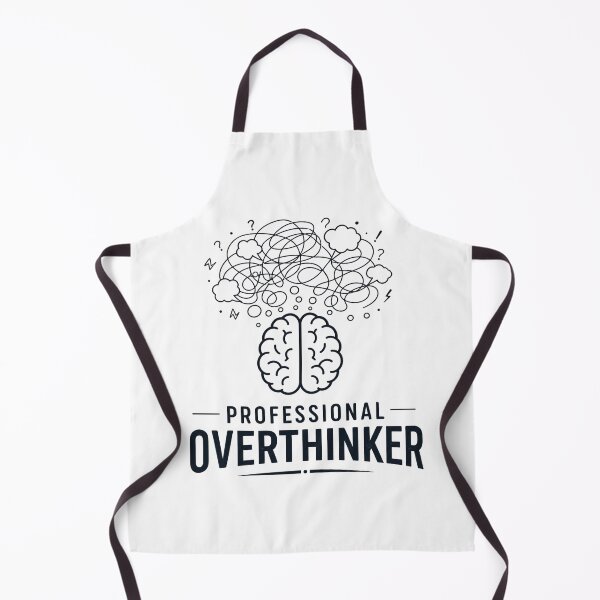 Item preview, Professional Overthinker – Minimalist Brain Icon – Chaotic Thought Bubbles – Mental Health Awareness Design designed and sold by bobscraze.