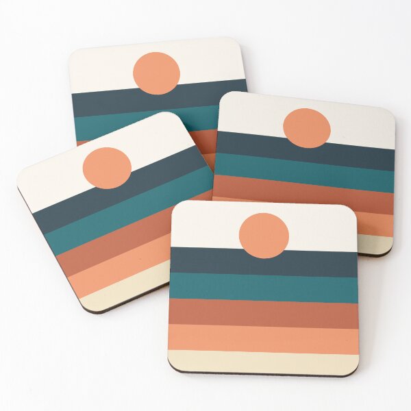 Item preview, Retro Sunset Stripes | Australian Coastal Home Decor | Boho Sunset Design designed and sold by BondiDrift.