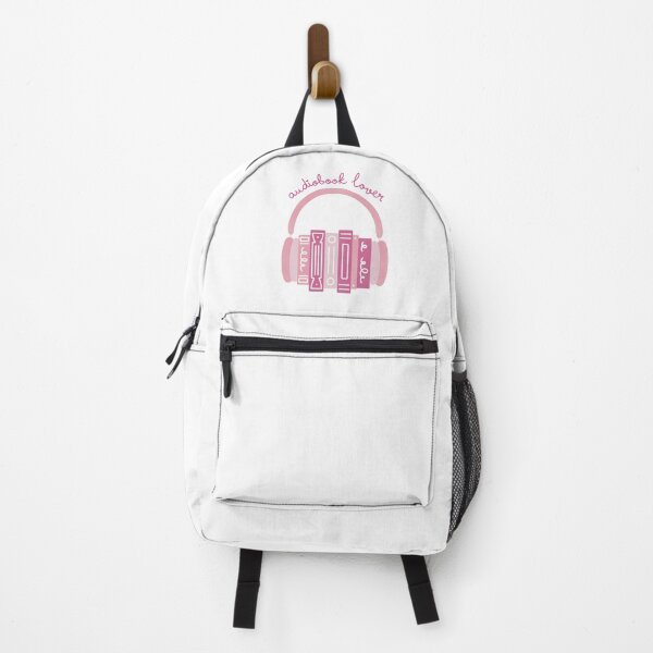 Item preview, Audiobook Lover Pink Book Stack with Headphones designed and sold by winterpumpkin.