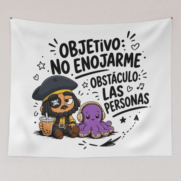 Item preview, Modo Pirata Activado - Cute Pirate Meme designed and sold by Snuggz_08.