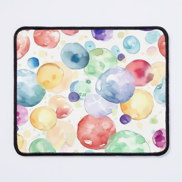 Item preview, Pastel Rainbow Watercolor Polka Dots Abstract Pattern designed and sold by Yoruhara.