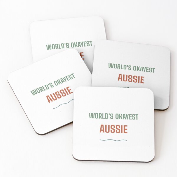 Item preview, World's Okayest Aussie | Funny Australia Design | Self-Aware Aussie Gift designed and sold by BondiDrift.