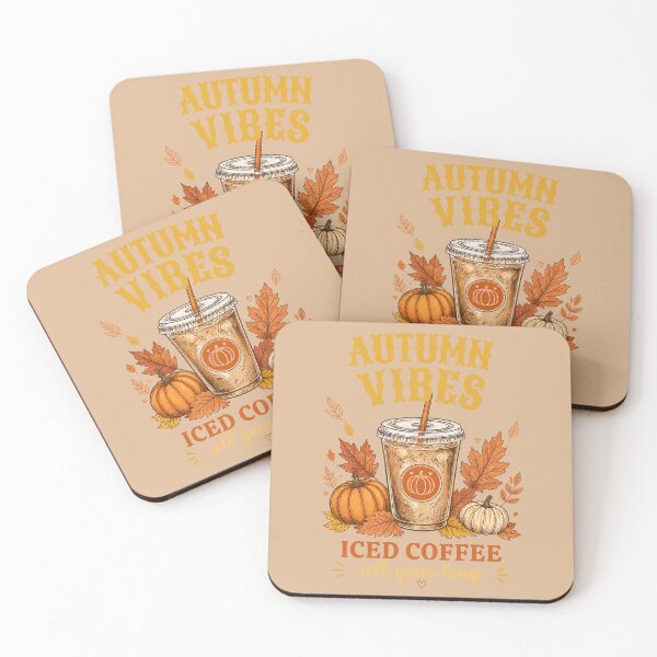 Item preview, Autumn Vibes Iced Coffee All Year Long Pumpkin Spice Season designed and sold by Karolisa.