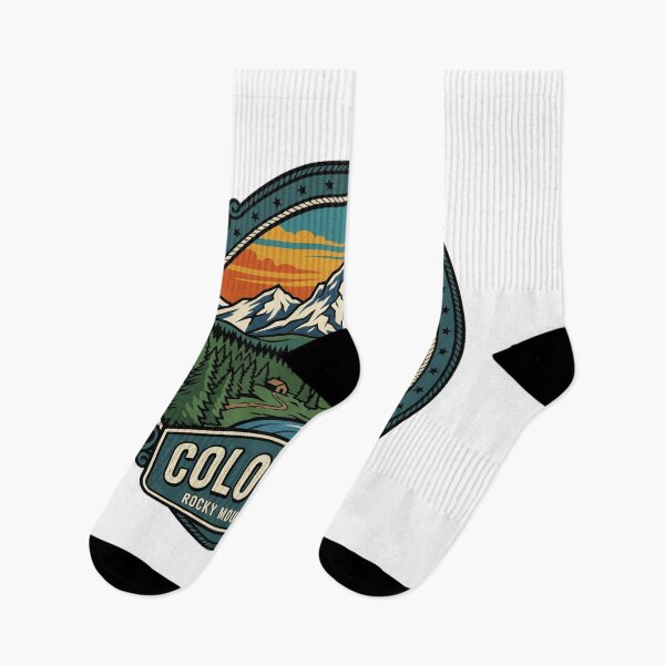 Item preview, Retro Colorado Rocky Mountain State Alpine Landscape Graphic designed and sold by Paper Drip.