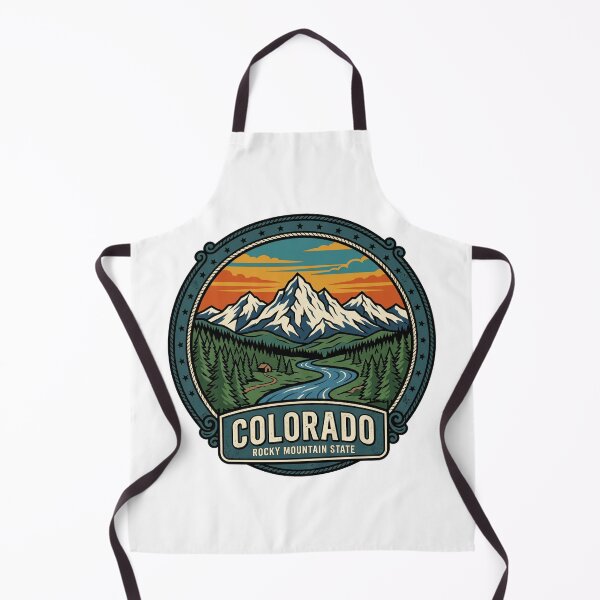 Item preview, Retro Colorado Rocky Mountain State Alpine Landscape Graphic designed and sold by Paper Drip.