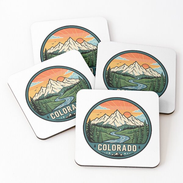 Item preview, Retro Colorado Rocky Mountain State Alpine Landscape Graphic designed and sold by Paper Drip.