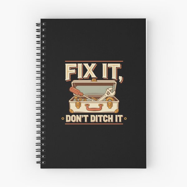 Item preview, Fix It Don't Ditch It T Shirt, Fix It Shirt, Gift for DIY Repair Lovers, Vintage Repair Tee designed and sold by Daily Mood Tees.