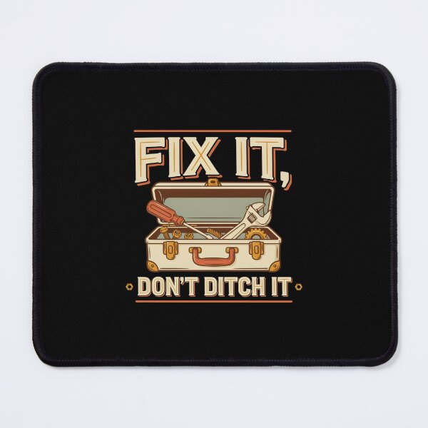 Item preview, Fix It Don't Ditch It T Shirt, Fix It Shirt, Gift for DIY Repair Lovers, Vintage Repair Tee designed and sold by Daily Mood Tees.