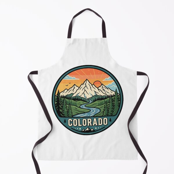 Item preview, Retro Colorado Rocky Mountain State Alpine Landscape Graphic designed and sold by Paper Drip.
