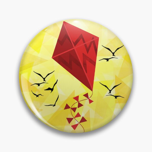 Item preview, Red Kite Flying Across a Geometric Sky designed and sold by Andrew  Hitchen.