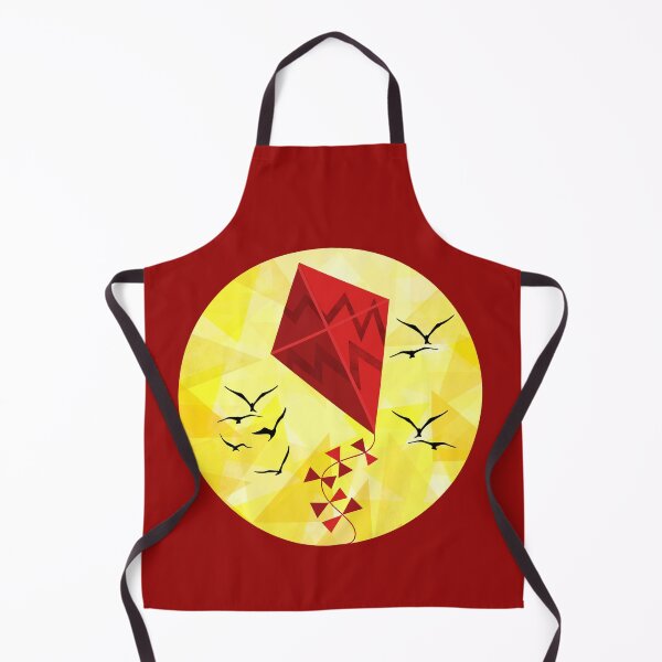 Item preview, Red Kite Flying Across a Geometric Sky designed and sold by Andrew Hitchen.