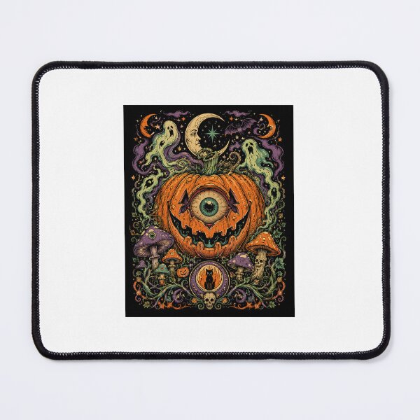Item preview, Psychedelic Halloween Eyeball Pumpkin designed and sold by 4lmyr.
